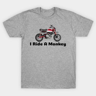 I Ride a Monkey - Monkey Motorcycle Shirt T-Shirt